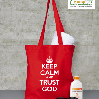 Keep Calm and Trust God - torba na przedmioty