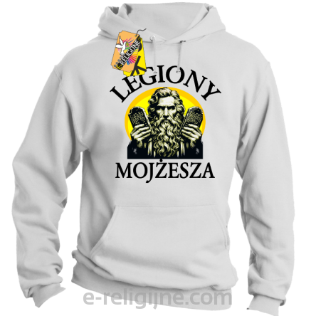 Legiony Mojżesza - bluza męska z kapturem biały