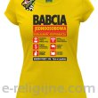 BABCIA - Jednoosobowa działalność gospodarcza - Koszulka damska żółta 