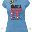 BABCIA - Jednoosobowa działalność gospodarcza - Koszulka damska błękitna 