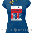 BABCIA - Jednoosobowa działalność gospodarcza - Koszulka damska niebieska 