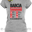 BABCIA - Jednoosobowa działalność gospodarcza - Koszulka damska melanż 