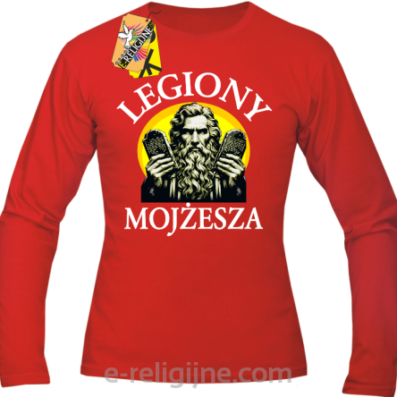 Legiony Mojżesza - longsleeve męski czerwony