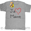 Ja kocham Mamę - Koszulka dziecięca melanż