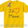 Ja kocham Mamę - Koszulka dziecięca żółty