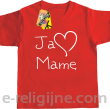 Ja kocham Mamę - Koszulka dziecięca red