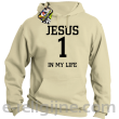 Jesus 1 in my life - bluza męska z kapturem -4