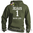 Jesus 1 in my life - bluza męska z kapturem -5