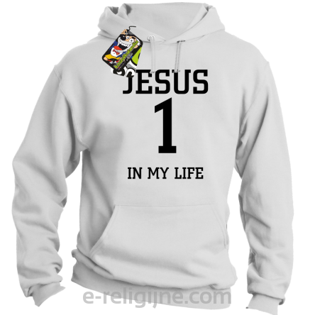 Jesus 1 in my life - bluza męska z kapturem -7