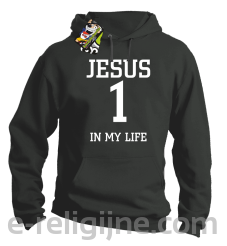Jesus 1 in my life - bluza męska z kapturem