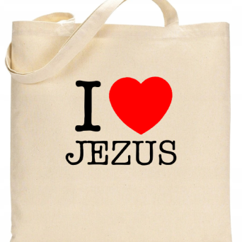 I love JEZUS - torba na zakupy