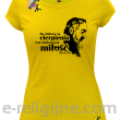 ﻿Im większe są cierpienia tym większa jest miłość ojciec PIO - Koszulka damska żółta 