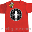 Krzyż Świętego Benedykta - Cross Saint Benedict - koszulka dziecięca czerwona