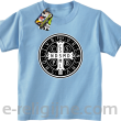 Krzyż Świętego Benedykta - Cross Saint Benedict - koszulka dziecięca błękitna