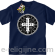 Krzyż Świętego Benedykta - Cross Saint Benedict - koszulka dziecięca granatowa