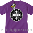 Krzyż Świętego Benedykta - Cross Saint Benedict - koszulka dziecięca fioletowa