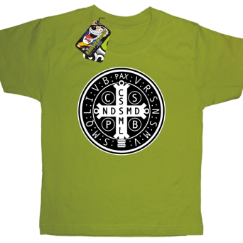 Krzyż Świętego Benedykta - Cross Saint Benedict - koszulka dziecięca 
