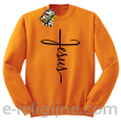 Jesus pisany krzyżem - bluza męska STANDARD - 10