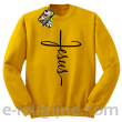 Jesus pisany krzyżem - bluza męska STANDARD - 11