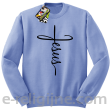 Jesus pisany krzyżem - bluza męska STANDARD -15