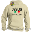 Jesus is Calling słuchawki - bluza męska z kapturem 4