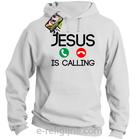 Jesus is Calling słuchawki - bluza męska z kapturem 7