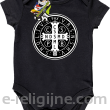 Krzyż Świętego Benedykta - Cross Saint Benedict - body dziecięce czarne