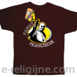 Papież Franciszek Pope Francis Bądźcie Błogosławieni - koszulka dziecięca brązowa 