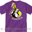 Papież Franciszek Pope Francis Bądźcie Błogosławieni - koszulka dziecięca fioletowa 