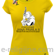 Pokolenie Jana Pawła II Wymagajcie od Siebie - koszulka damska żółta 