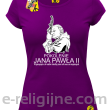 Pokolenie Jana Pawła II Wymagajcie od Siebie - koszulka damska fioletowa 