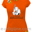 Pokolenie Jana Pawła II Wymagajcie od Siebie - koszulka damska pomarańczowa 