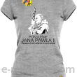 Pokolenie Jana Pawła II Wymagajcie od Siebie - koszulka damska melanż 