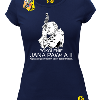 Pokolenie Jana Pawła II Wymagajcie od Siebie - koszulka damska