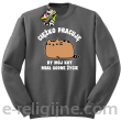 Ciężko pracuję by mój kot miał godne życie - Bluza standard bez kaptura szara 