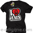I love Jesus StickStyle - koszulka męska czarna