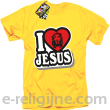 I love Jesus StickStyle - koszulka męska żółta