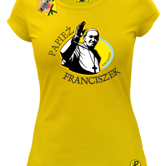 Papież Franciszek Pope Francis Bądźcie Błogosławieni - Koszulka damska 