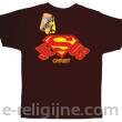Jesus Christ SuperJesus - koszulka dziecięca brązowa