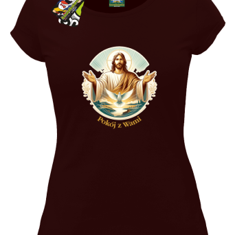 Jezus Pokój z Wami - Koszulka damska 