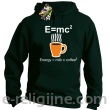 E=mc2 - energy = milk*coffee2 - Bluza z kapturem butelkowa 