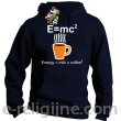 E=mc2 - energy = milk*coffee2 - Bluza z kapturem granatowa 
