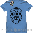 Jezus Amy Odznaka - koszulka męska - niebieska