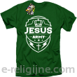 Jezus Amy Odznaka - koszulka męska - zielona