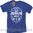 Jezus Amy Odznaka - koszulka męska - granatowa
