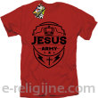 Jezus Amy Odznaka - koszulka męska - czerwona