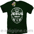 Jezus Amy Odznaka - koszulka męska - ciemno zielona