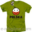 POLSKA Emotik dwukolorowy - Koszulka męska kiwi