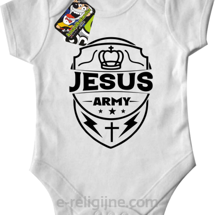 Jesus Army - body dziecięce - biały