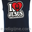 I love Jesus StickStyle - bezrękawnik męski granatowy